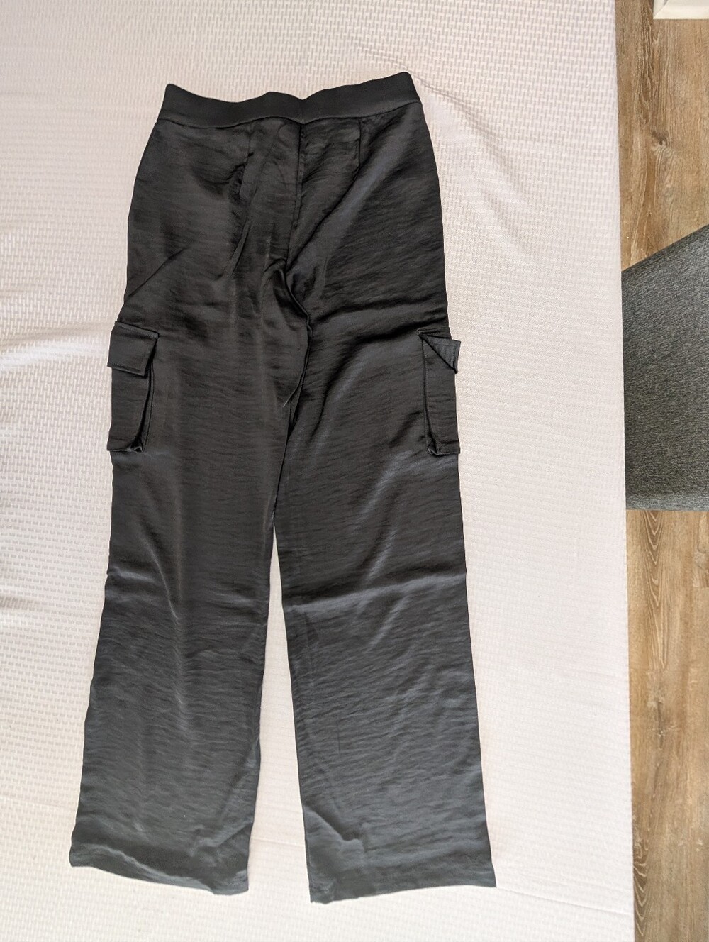 G By Giuliana Black Label Women's Black Straight Leg Cargo Trousers Size 2 New - Picture 12 of 14